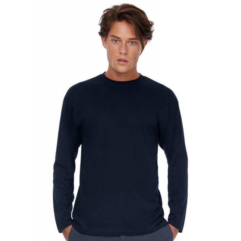 Image of B&C Men's Exact 150 Long Sleeve T Shirt